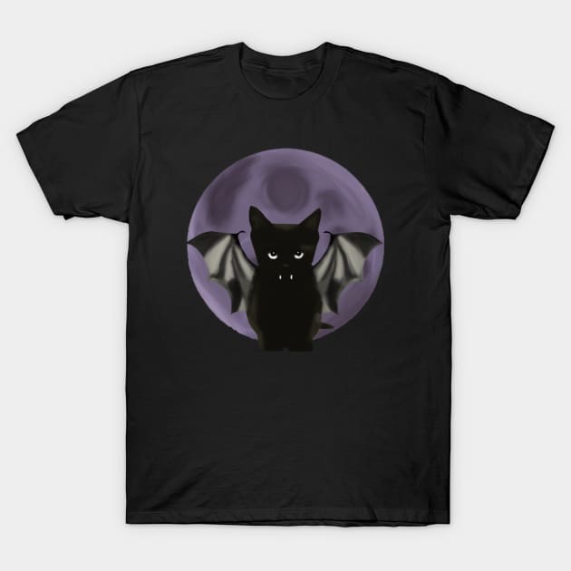 BatCat T-Shirt by TheWhiteBullDesigns